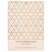Golden Geometric Lines Klembord (Achterkant)