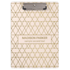 Golden Geometric Lines Klembord