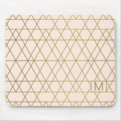 Golden Geometric Lines Muismat (Voorkant)