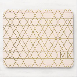 Golden Geometric Lines Muismat