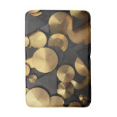 Golden Geometric Luxury Abstract Badmat (Voorkant Verticaal)