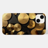Golden Geometric Luxury Abstract Case-Mate iPhone Case (Achterkant (horizontaal))