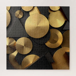 Golden Geometric Luxury Abstract Legpuzzel