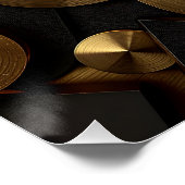 Golden Geometric Luxury Abstract Perfect Poster (Hoek)