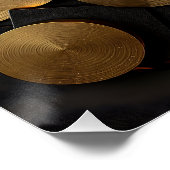 Golden Geometric Luxury Abstract Perfect Poster (Hoek)