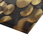 Golden Geometric Luxury Abstract Snijplank (Hoek)