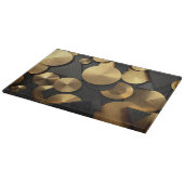 Golden Geometric Luxury Abstract Snijplank (Hoek)