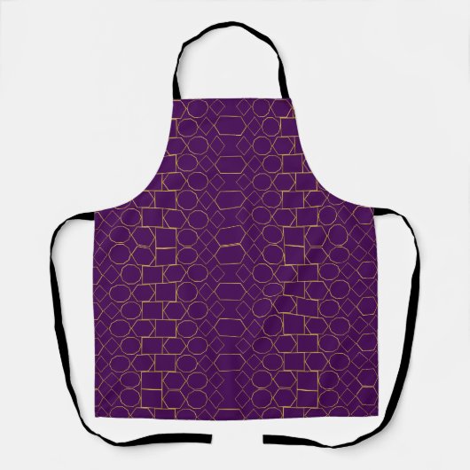 Golden Geometric Pattern Schort (Voorkant)