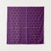 Golden Geometric Pattern Wandkleed (Voorkant)