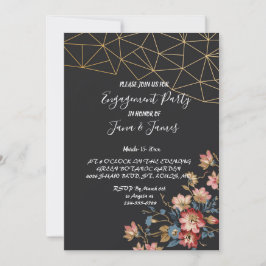 Golden Geometric Verloving Kaart