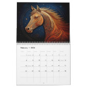 Golden Geometric Wildlife Art Kalender (Feb 2026)