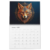 Golden Geometric Wildlife Art Kalender (Jan 2027)