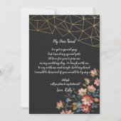 Golden Geometric wordt mijn bruidsmeisje Kaart (Voorkant)