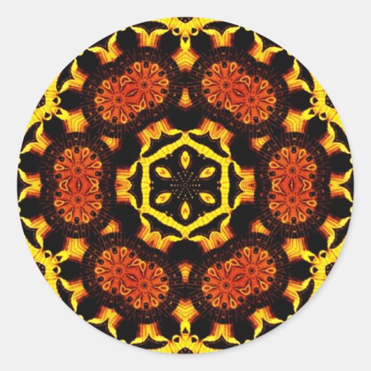 Golden Geometrica Sticker (Voorkant)