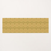 Golden geometrisch abstract kunstpatroon yogamat (Achterkant (horizontaal))