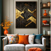 Golden Geometry Poster