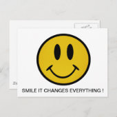 Golden gezicht briefkaart (Voorkant / Achterkant)