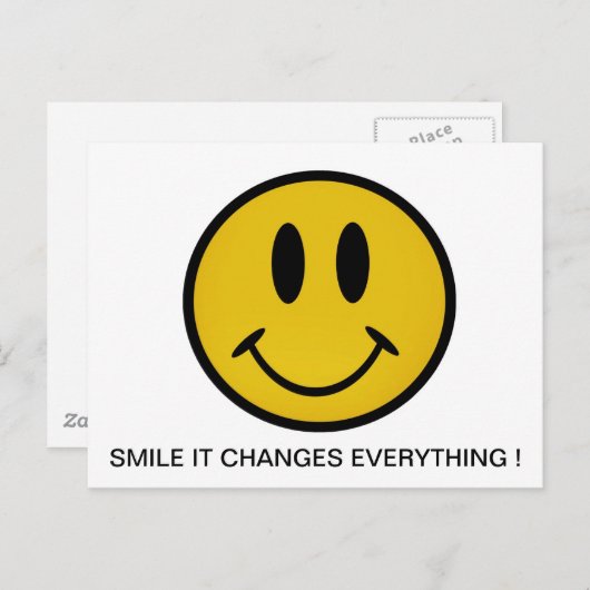 Golden gezicht briefkaart (Voorkant / Achterkant)