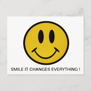 Golden gezicht briefkaart