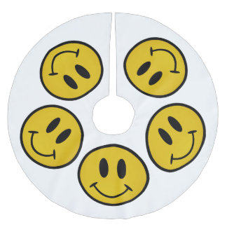 Golden gezicht kerstboom rok