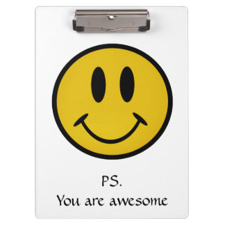 Golden gezicht klembord