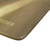 Golden Ggloed  Glass Snijplank (Hoek)