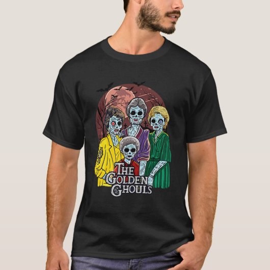 Golden Ghouls Halloween T-shirt (Voorkant)