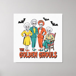Golden Ghouls Meisjes Halloween Canvas Afdruk