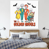 Golden Ghouls Meisjes Halloween Canvas Afdruk (Insitu (Slaapkamer))