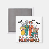 Golden Ghouls Meisjes Halloween Magneet (Voorkant / Achterkant)