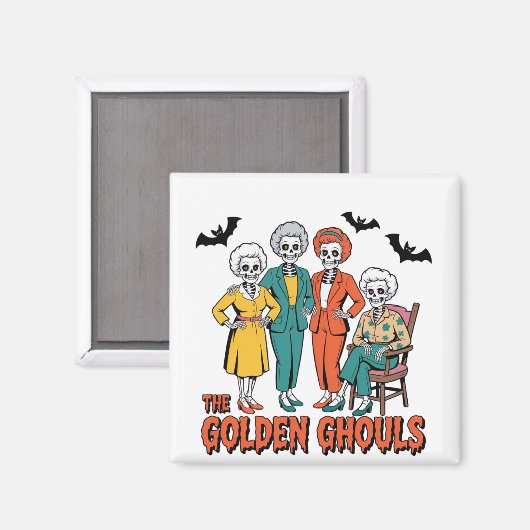Golden Ghouls Meisjes Halloween Magneet (Voorkant / Achterkant)