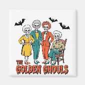 Golden Ghouls Meisjes Halloween Magneet (Voorkant)