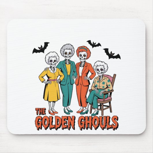 Golden Ghouls Meisjes Halloween Muismat (Voorkant)