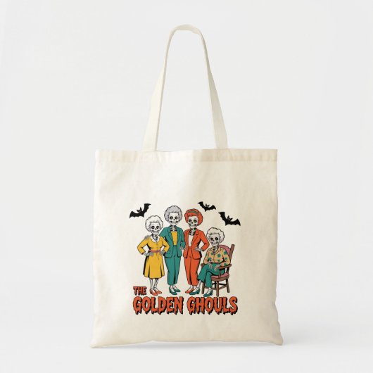 Golden Ghouls Meisjes Halloween Tote Bag (Voorkant)
