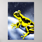 Golden gif in de sneeuw | AI Art Poster (Voorkant)