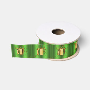 Golden Gifts voor de groene kerst Grosgrain Lint
