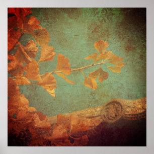 Golden gingko poster