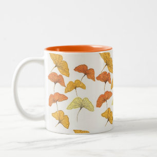 Golden Gingko Tweekleurige Koffiemok