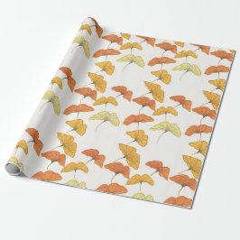 Golden Ginkgo Cadeaupapier