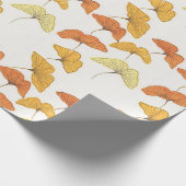 Golden Ginkgo Cadeaupapier (Hoek)