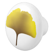 Golden Ginko knob Keramische Knop (Rechts)