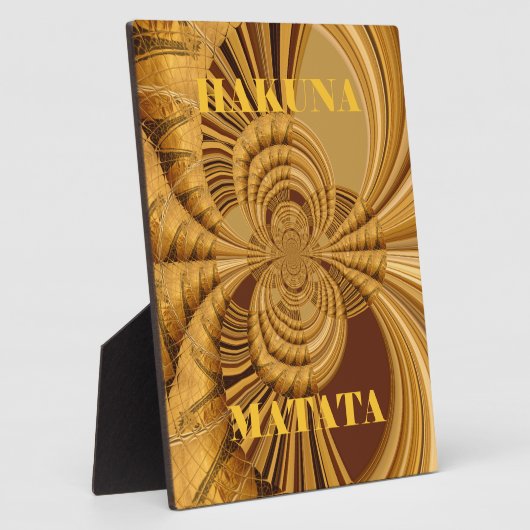 Golden Giraffe Art Print Fotoplaat (Zijkant)