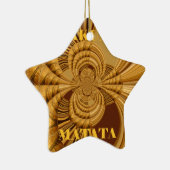 Golden Giraffe Art Print Keramisch Ornament (Rechts)