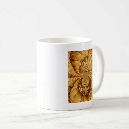 Golden Giraffe Art Print Koffiemok (Voorkant rechts)