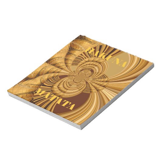Golden Giraffe Art Print Notitieblok (Linkerzijde)