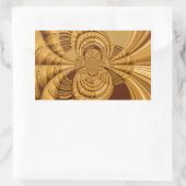 Golden Giraffe Art Print Rechthoekige Sticker (Tas)