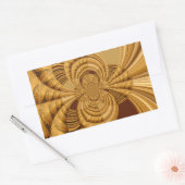 Golden Giraffe Art Print Rechthoekige Sticker (Envelop)
