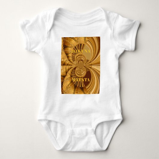 Golden Giraffe Art Print Romper (Voorkant)