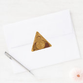 Golden Giraffe Art Print Sticker (Envelop)