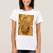 Golden Giraffe Art Print T-shirt (Voorkant)